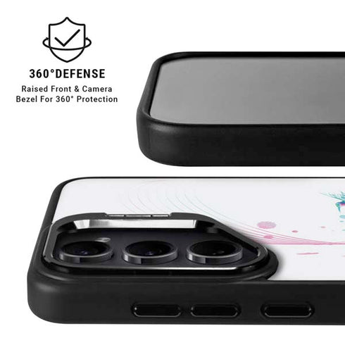 Violet Harmony (Hummingbird) Galaxy S24 FE Kickstand Case